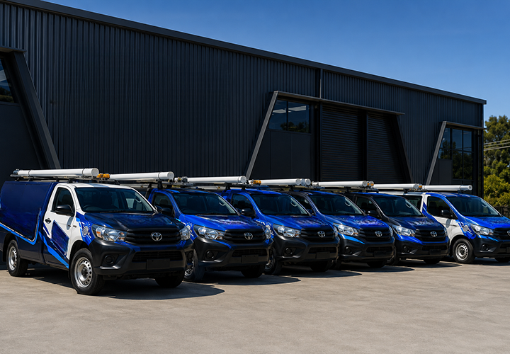 Fleet of Cammeray Blocked Drains plumbing vans